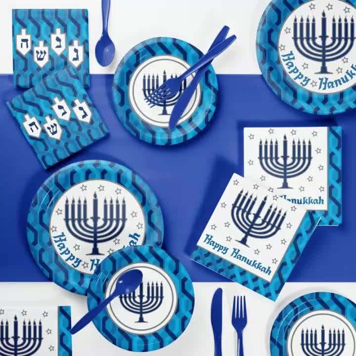 Happy Hanukkah Tableware Set Party Supplies Buy Happy Hanukkah Party Supplies,Hanukkah Party