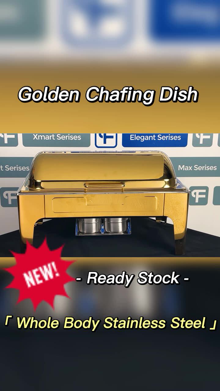 Party Catering Equipment Buffet Set Saving Dish Round Roll Top Chafer