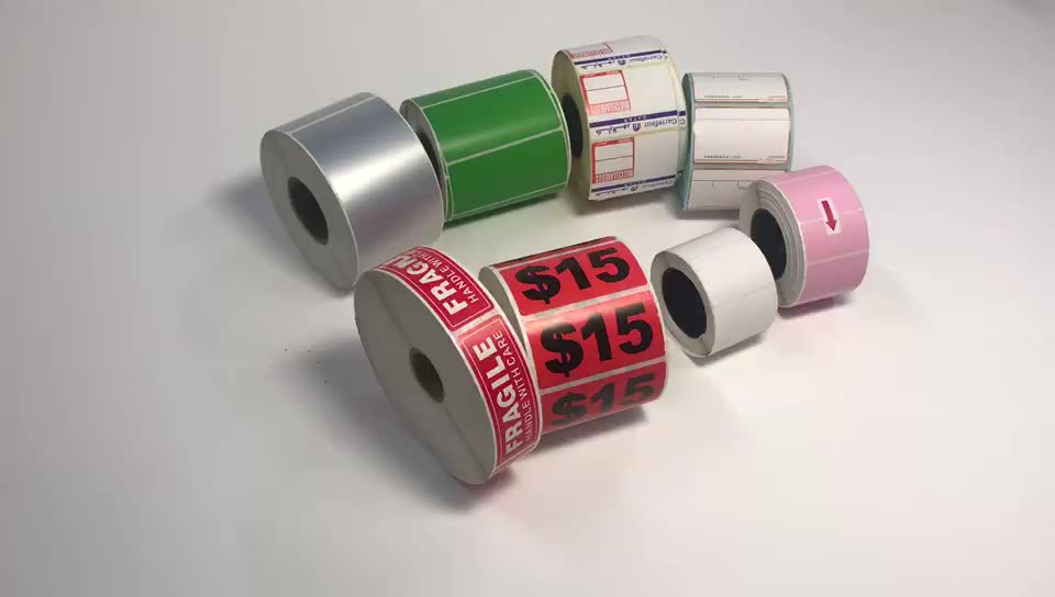 High Quality Custom Printing Hot Stamping Waterproof Logo Adhesive Sticker Label Roll Label