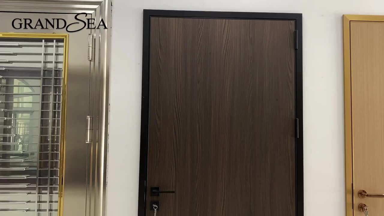 Top Manufacturer Apartment Poly Internal Wood Door Hotel Soundproof