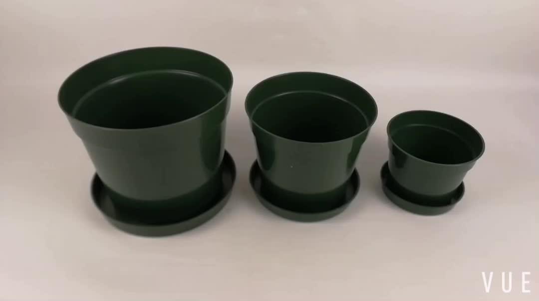 3 Size Cheap Plastic Pp Flower Pots For Home Decoration Flower Pot