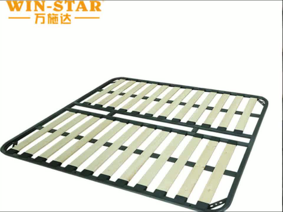 Wholesale Slats Wooden Metal Bed Frame Home Furniture Bed Room Bedroom