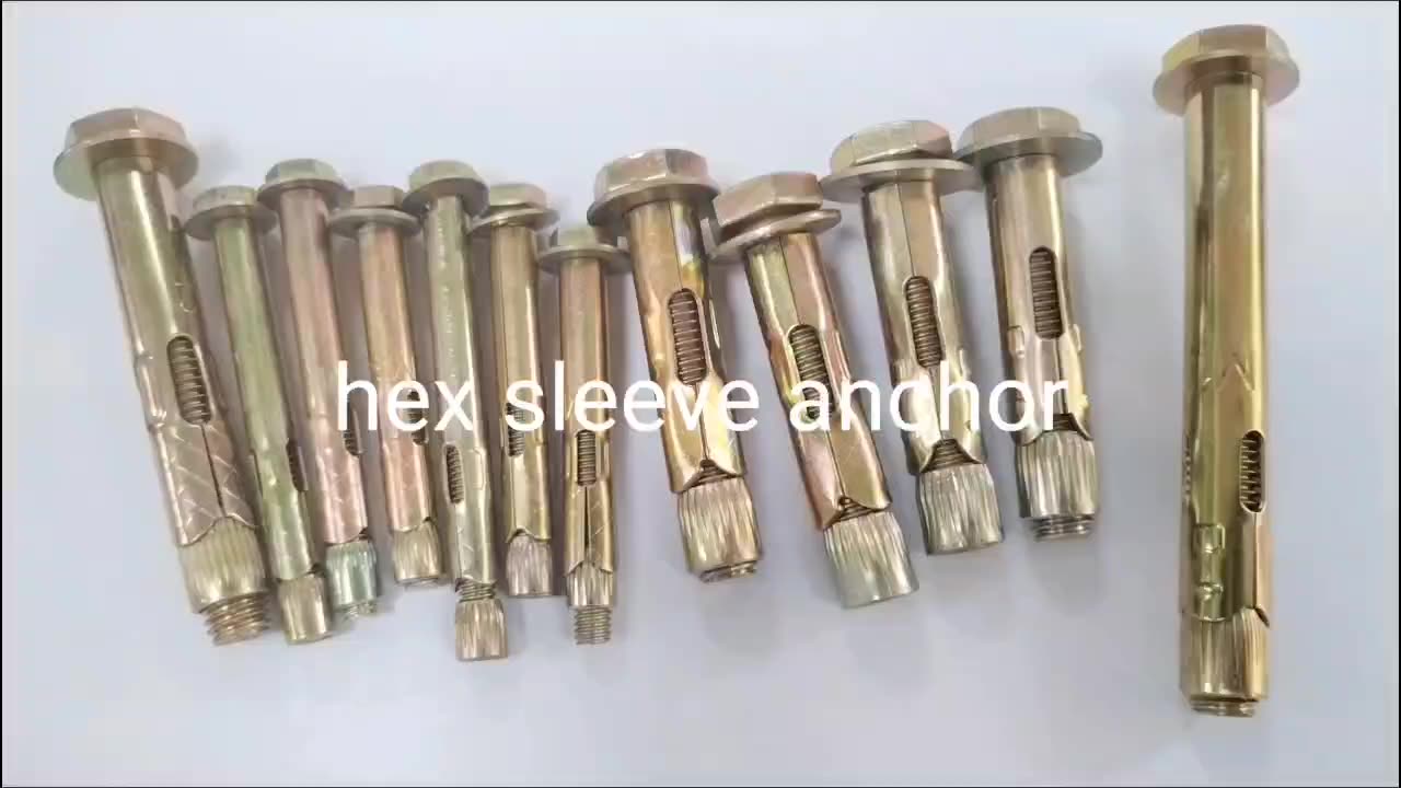 Din Steel Bolt Sleeve Anchor Dynabolt White Zinc M6 M8 M10 M12 M16 Available In M30 M18 Length