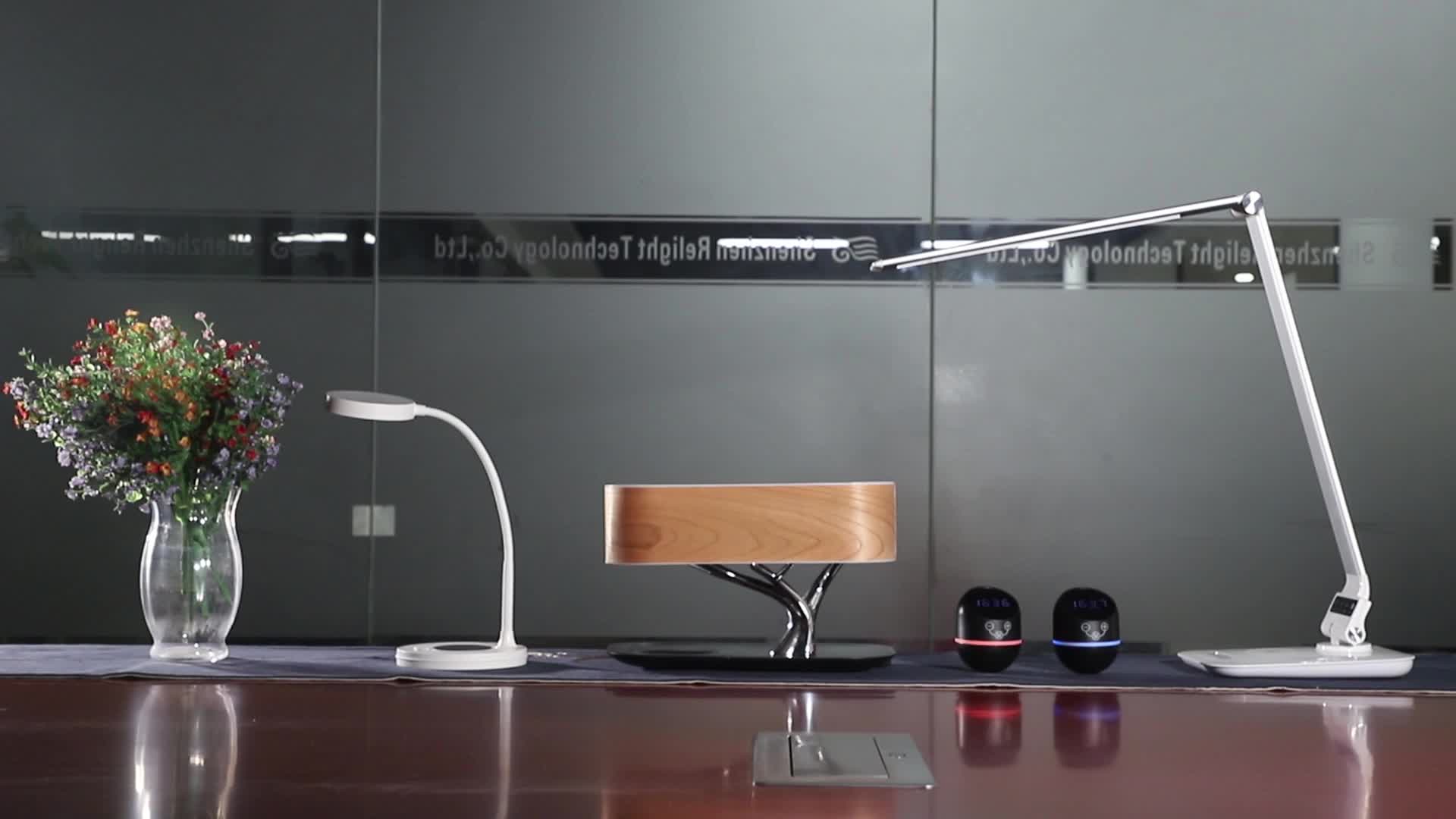 Mesun Modern Shadeless Luxury Led Table Lamps With Wireless Charger Of Golden Supplier Buy