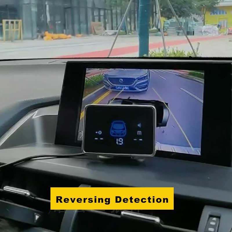 parkeersensoren 8 Parkeersensor Parktronic Auto Auto Achteruitrijcamera Back-up Radar Elektronica Achter Auto Detector Achteruitrijhulpkit Zoemer Parkeerhulp (Color : Zilver