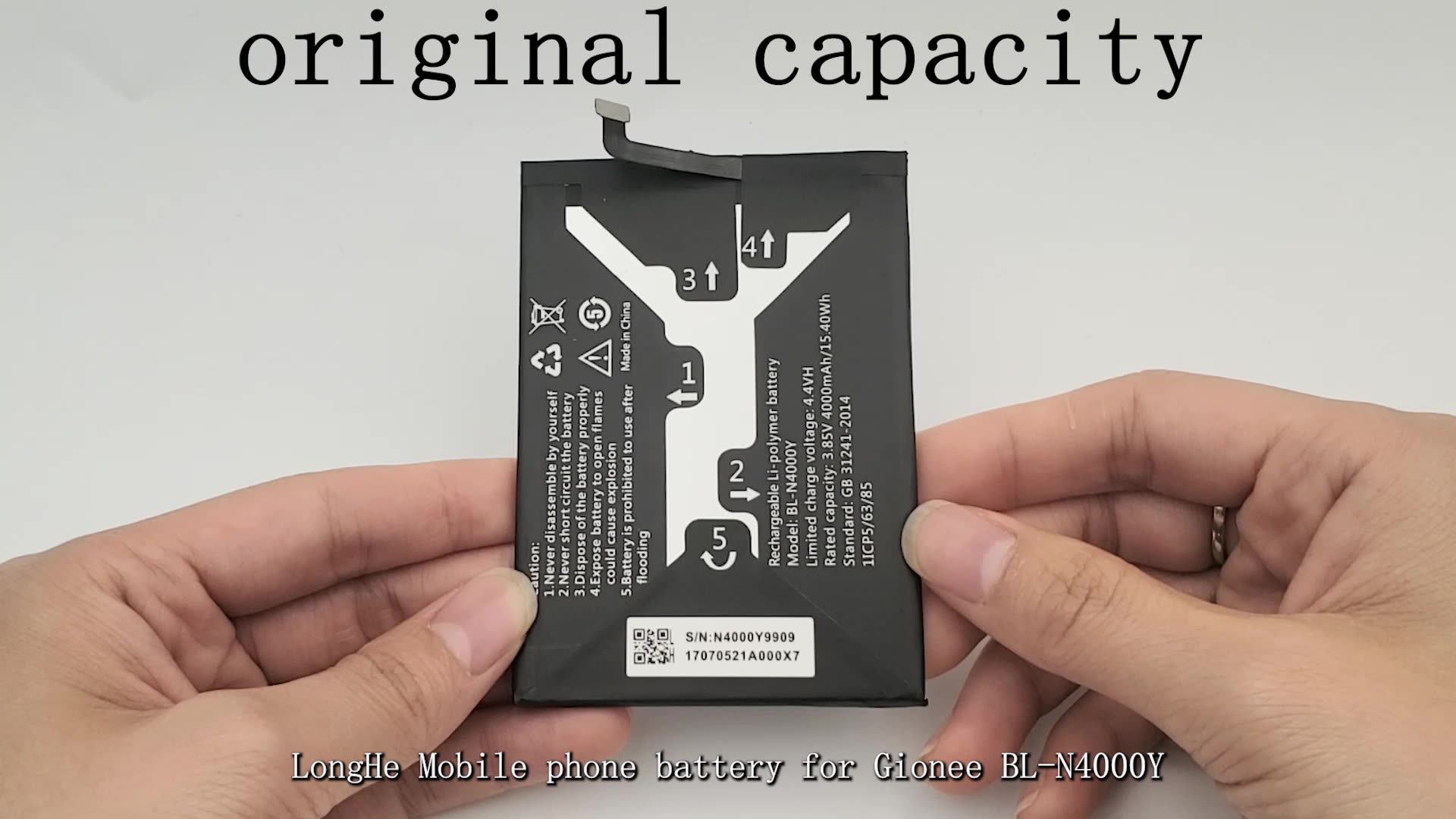 BL-N4000Y Battery for Gionee X1S 3000mah-4000mah Capacity