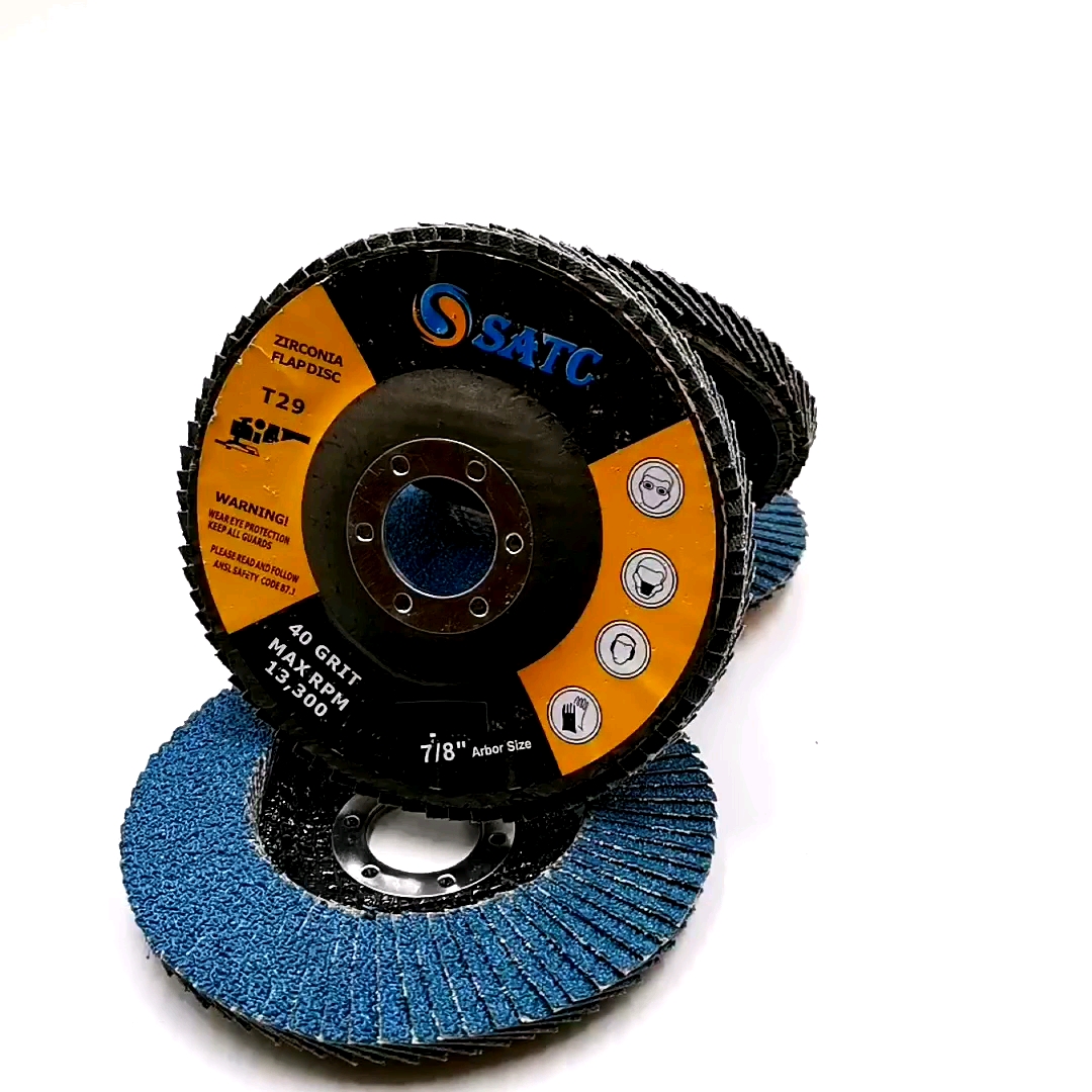Satc 20 Pack Premium 115 Mm Flexible Abrasive Flap Disc 40/60/80/120