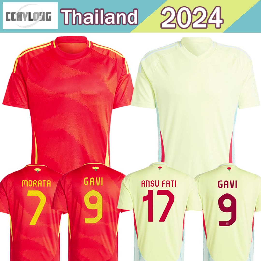 2024 2025 Football Jersey National Team Uniform 23 24 Canales Ansu Fati Spanish Koke Asnsio Asla