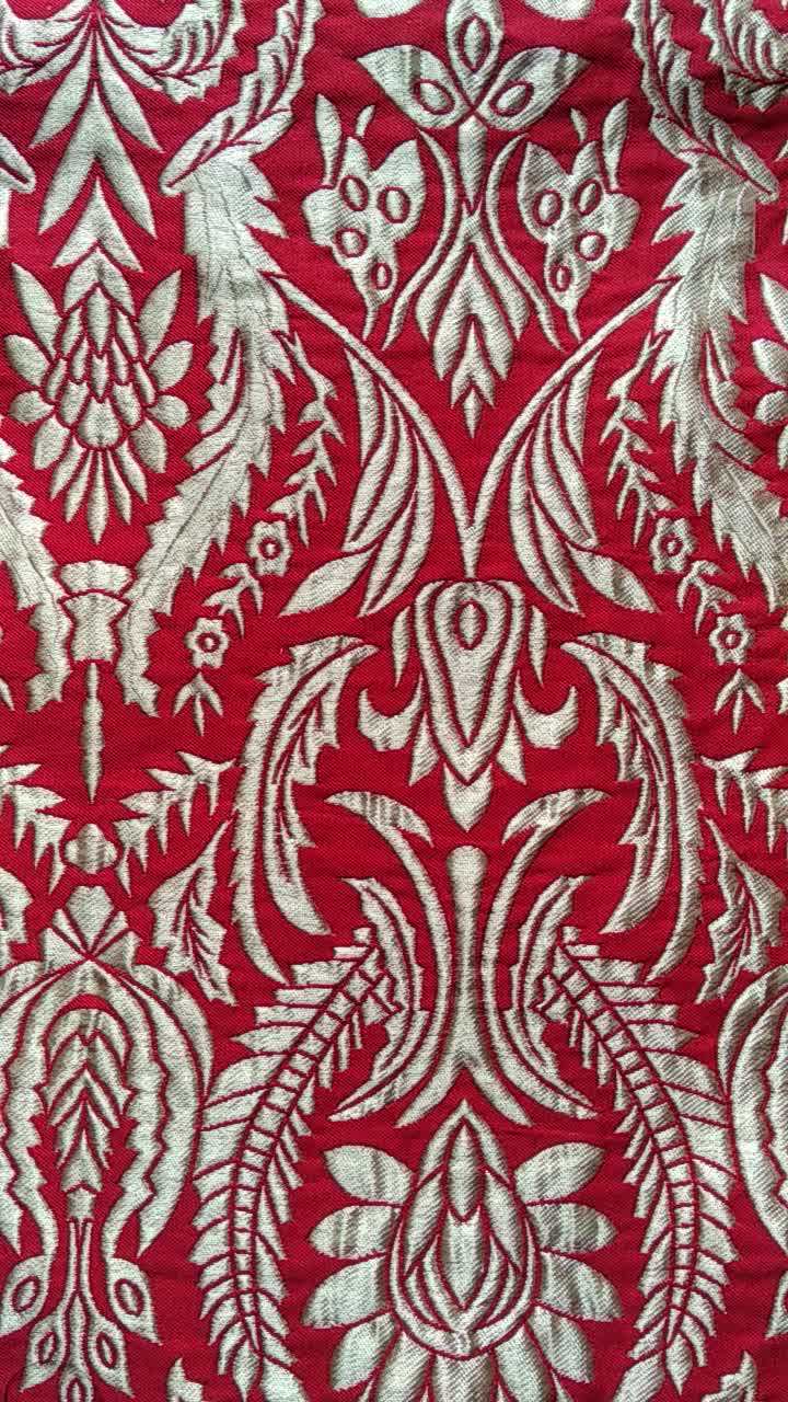 Chinese Red Soft Jacquard Brocade Fabric For Diy Sewing Cloth Buy