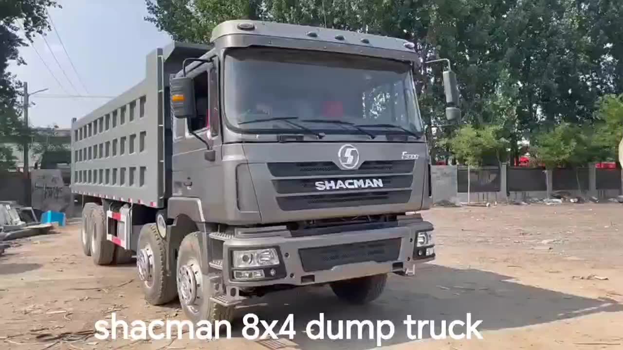 Shacman Dump Truck 8x4 Tipper Truck 375 Hp 12 Wheels Dump Truck For