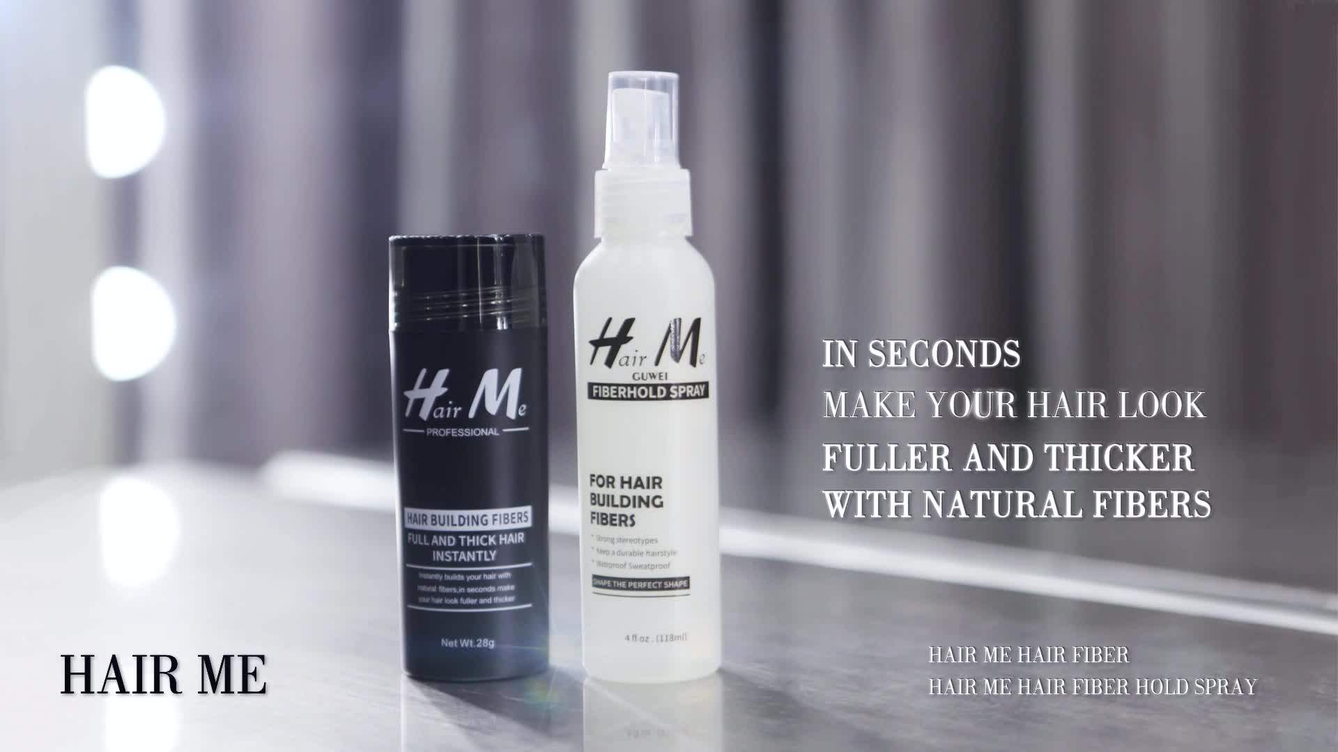 Oem Factory 100ml 120ml Bottle Hair Fiber Hold Spray Fixing Hair