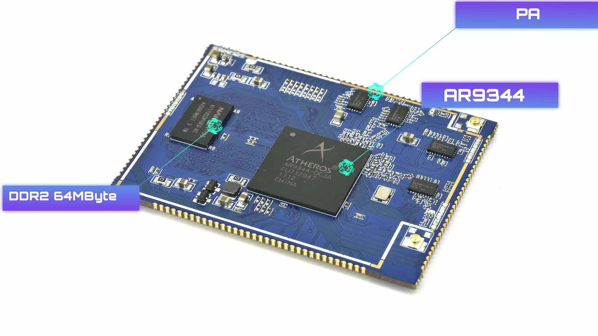 300mbps Wifi Module Atheros Ar9344 Support 4g Module Pcie And Nand ...