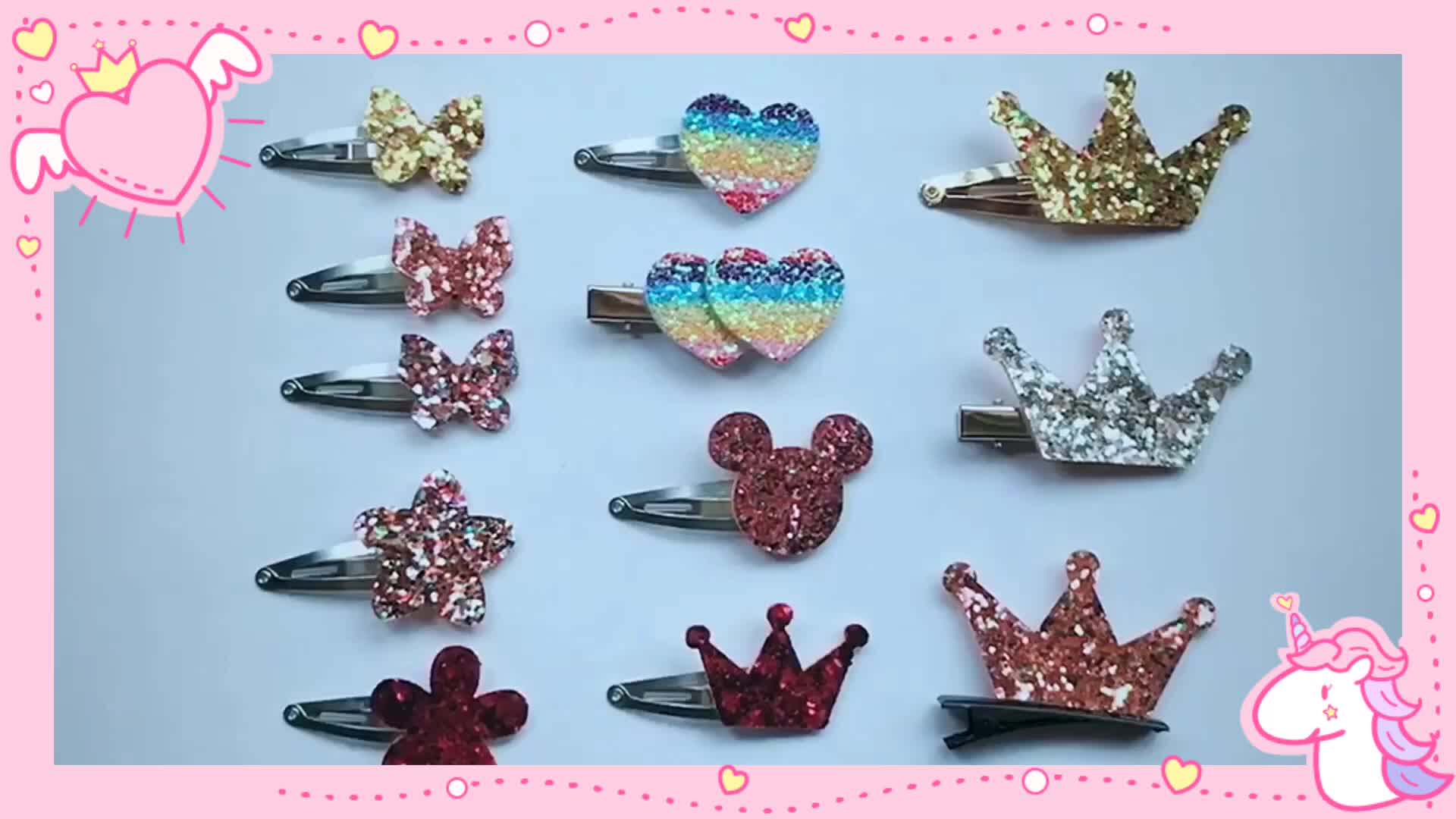 Ecofriendly Feature Handmade Style Glitter Diy Patch Fruit Shape Hair