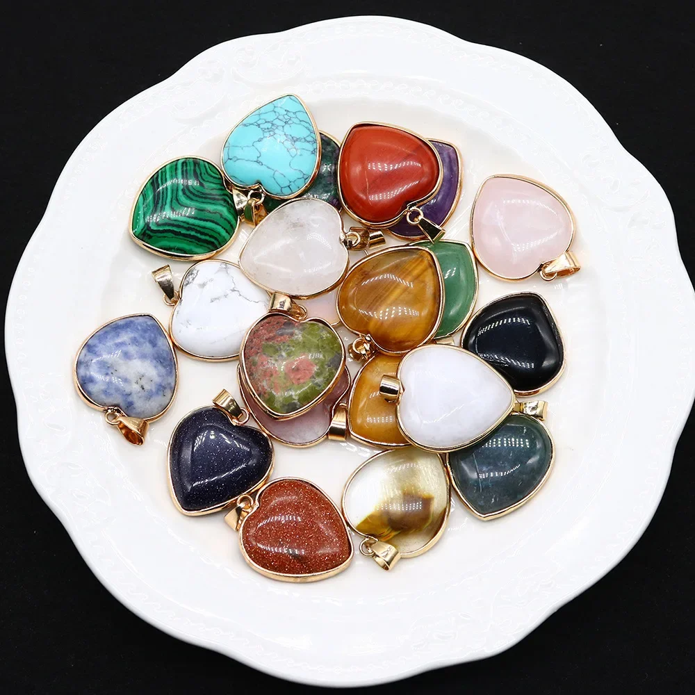 Органический кулон в форме сердца, ожерелье, аксессуар, аксессуары, AliExpress