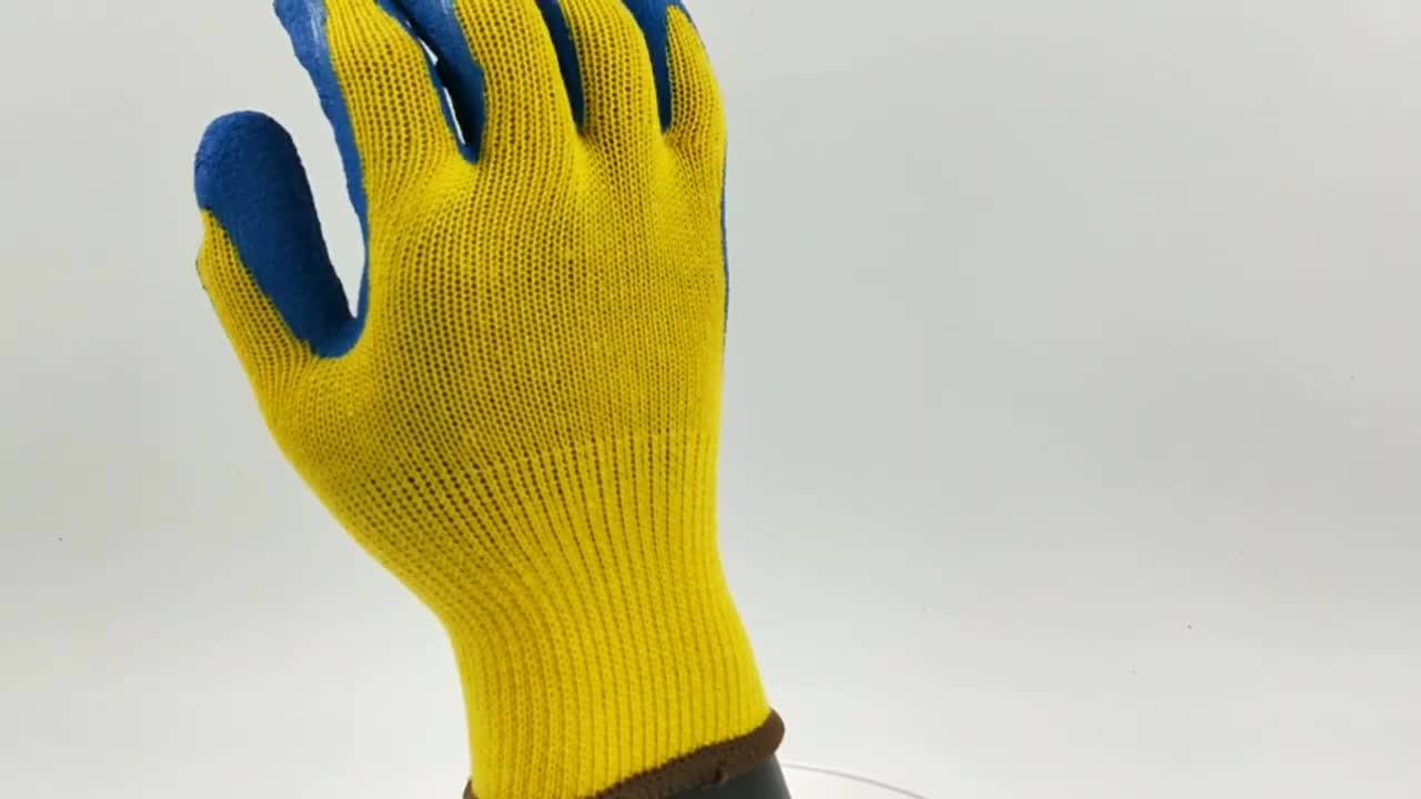 10g Aramid Heat Resistant Glove Heat Protection Glove Wrinkled Latex