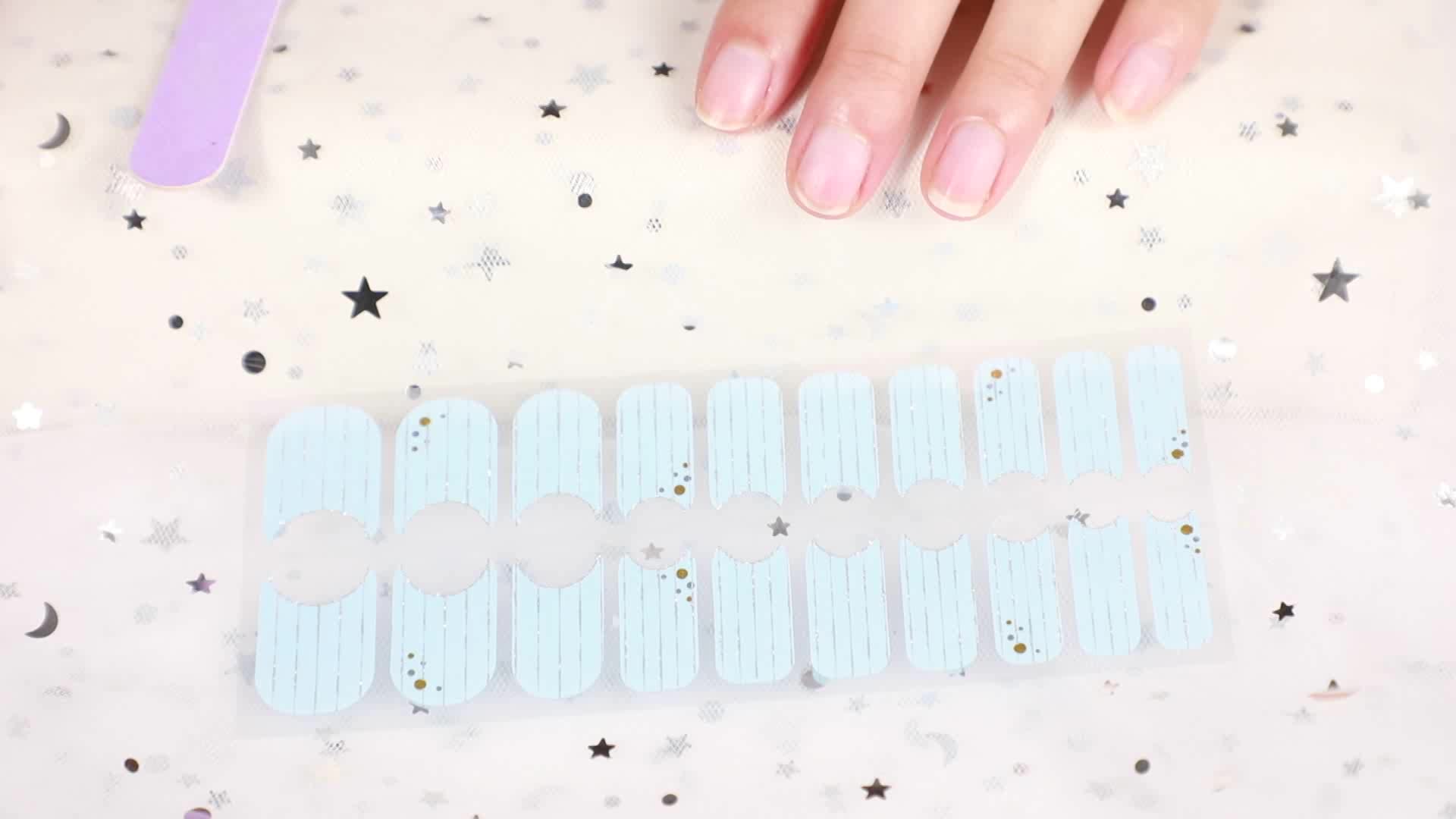 Real Nail Polish Strips Wholesale Nail Wraps 2023 Nail Salon