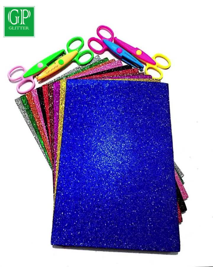 Wholesale A4 Glitter Paper Shiny Glitter Crafts Paper For Christmas