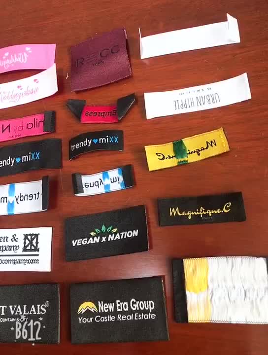 Peel Off Permanent Washable Fabric Self Adhesive Stickers Label For