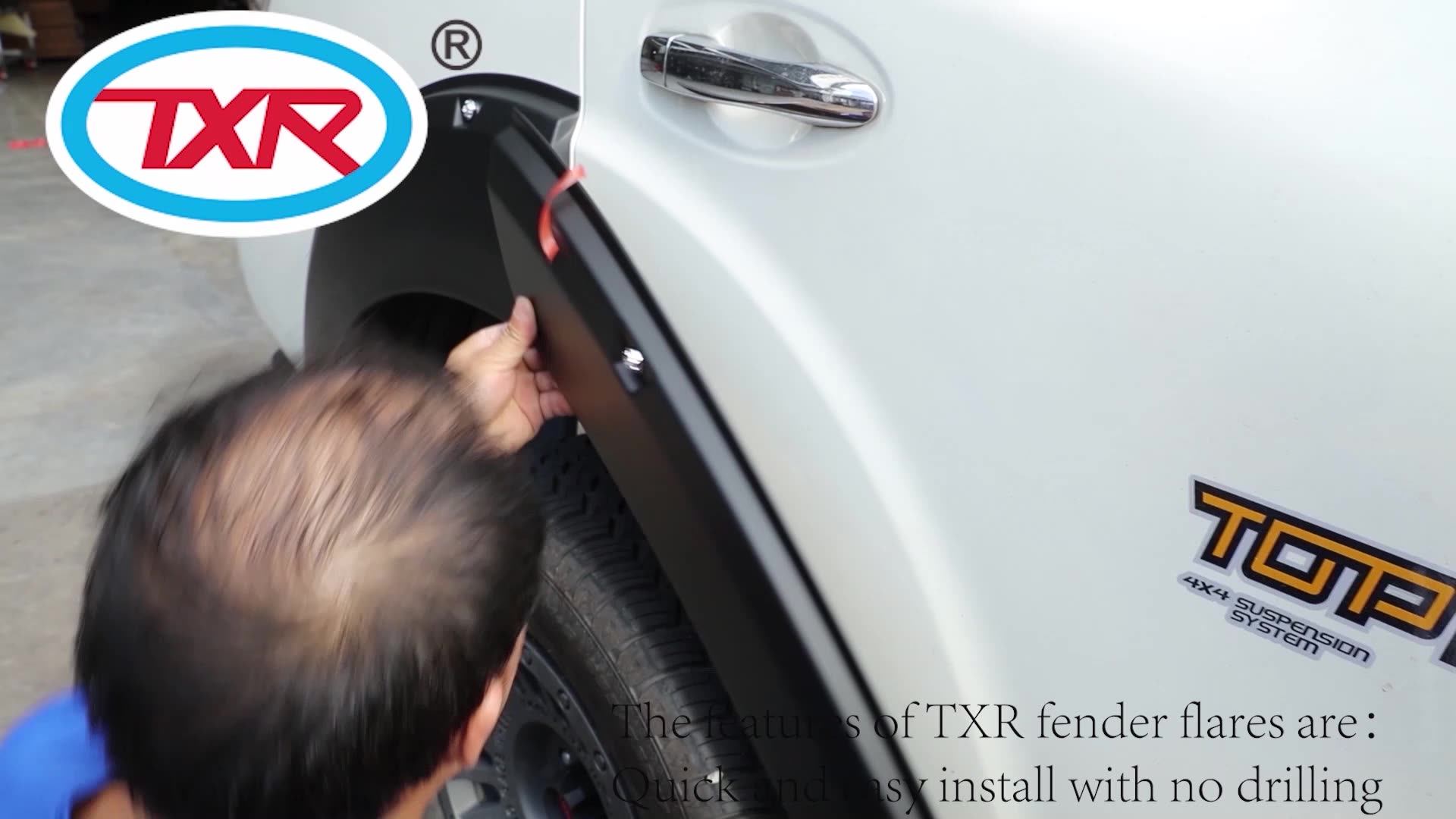 Car Body Part Wheel Arch Fender Flare And Door Side Moulding Protected