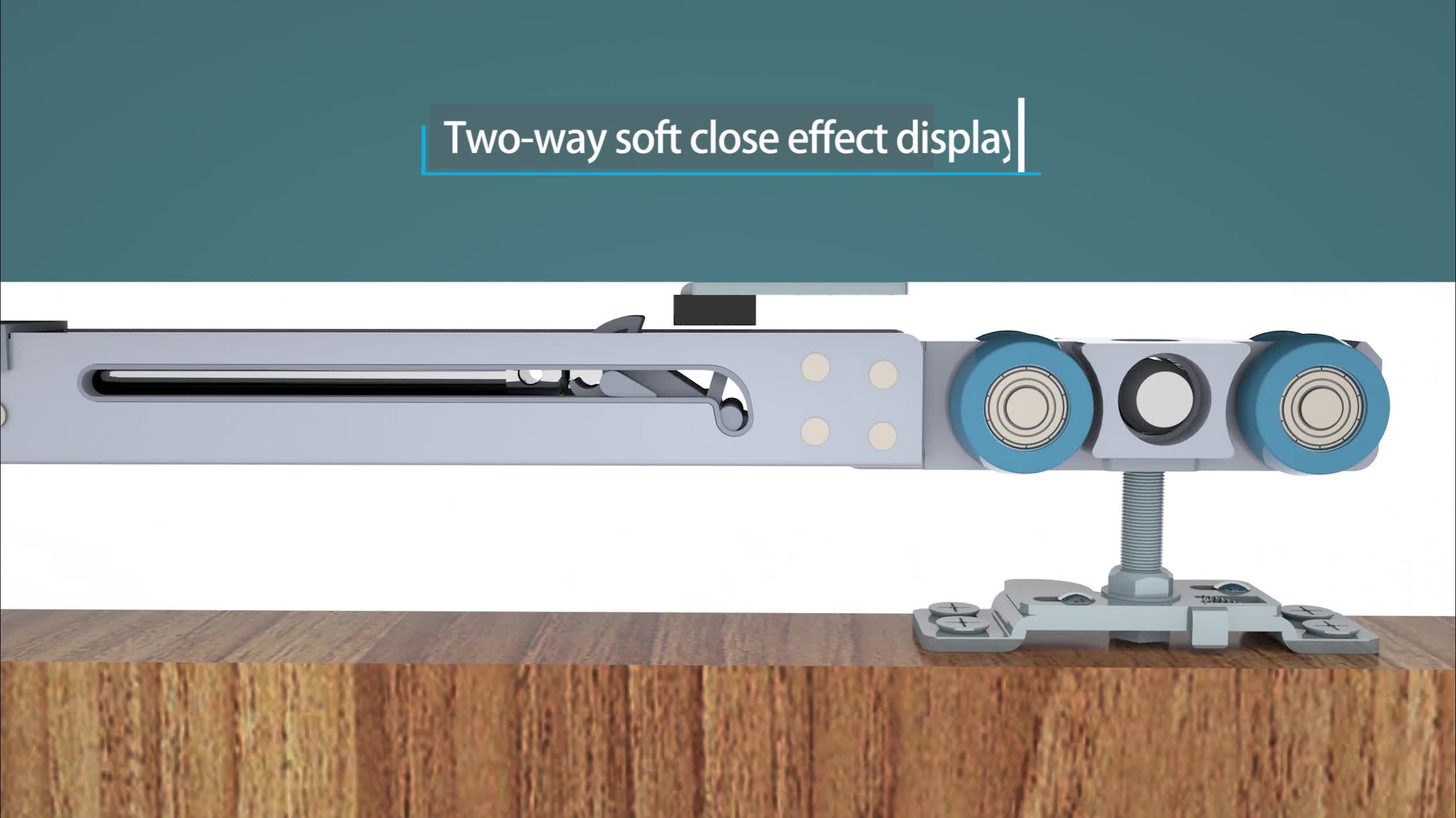 Heavy Duty Hanging Commercial Glass Wardrobe Sliding Shower Door Track Rollers Wheel