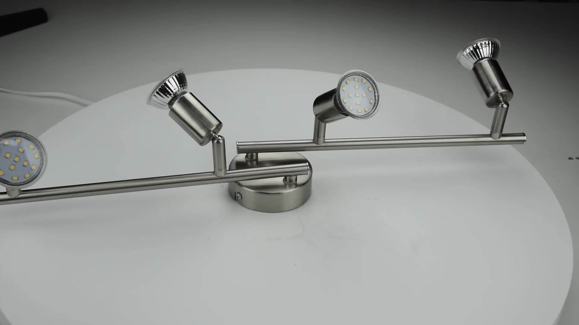 Iron Nickel Led Spotlights Indoor Spot Lights Gu10 Smd Led Spot Light Narrow Beam Spotlight