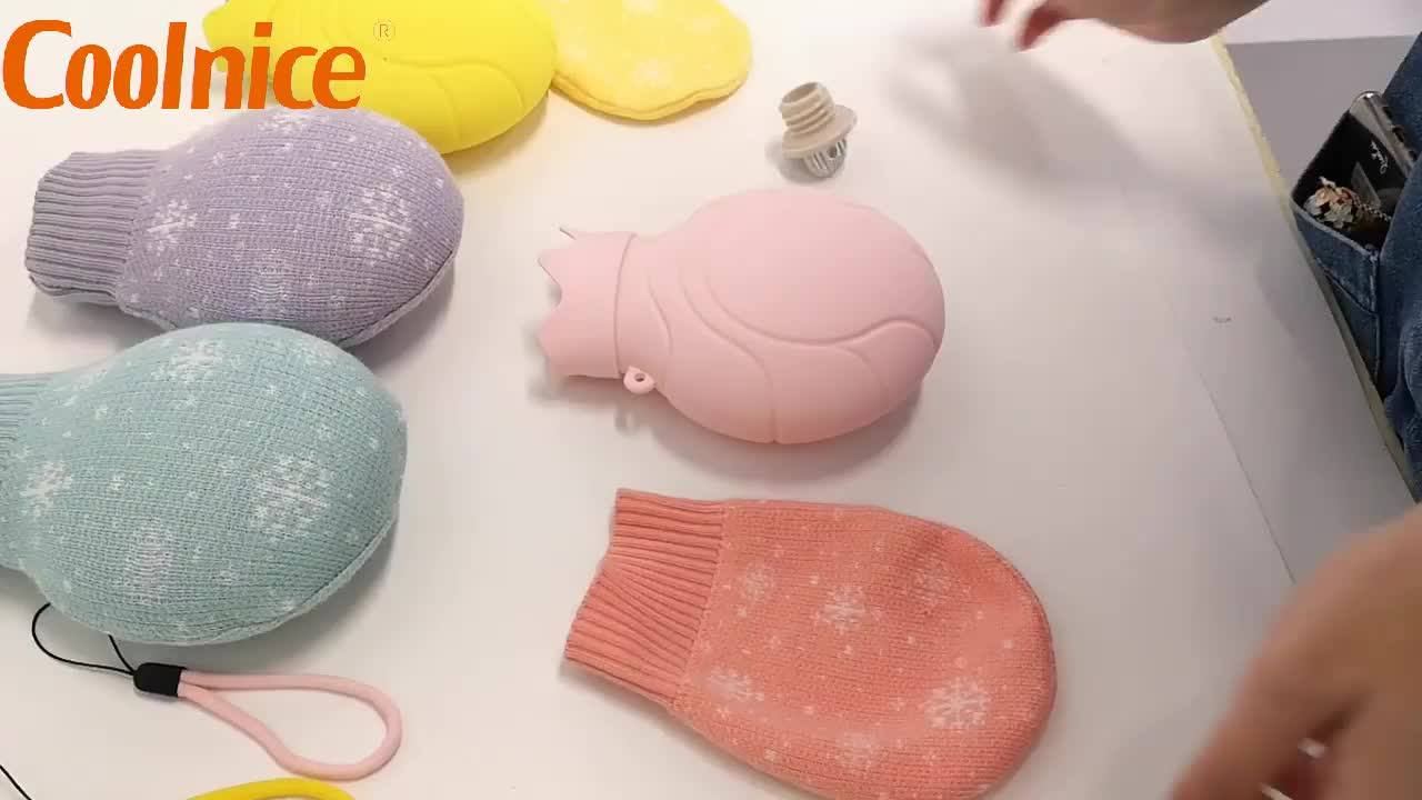 Coolnice Microwave Heating Bottle Silicone Hot Water Bag Bottle With