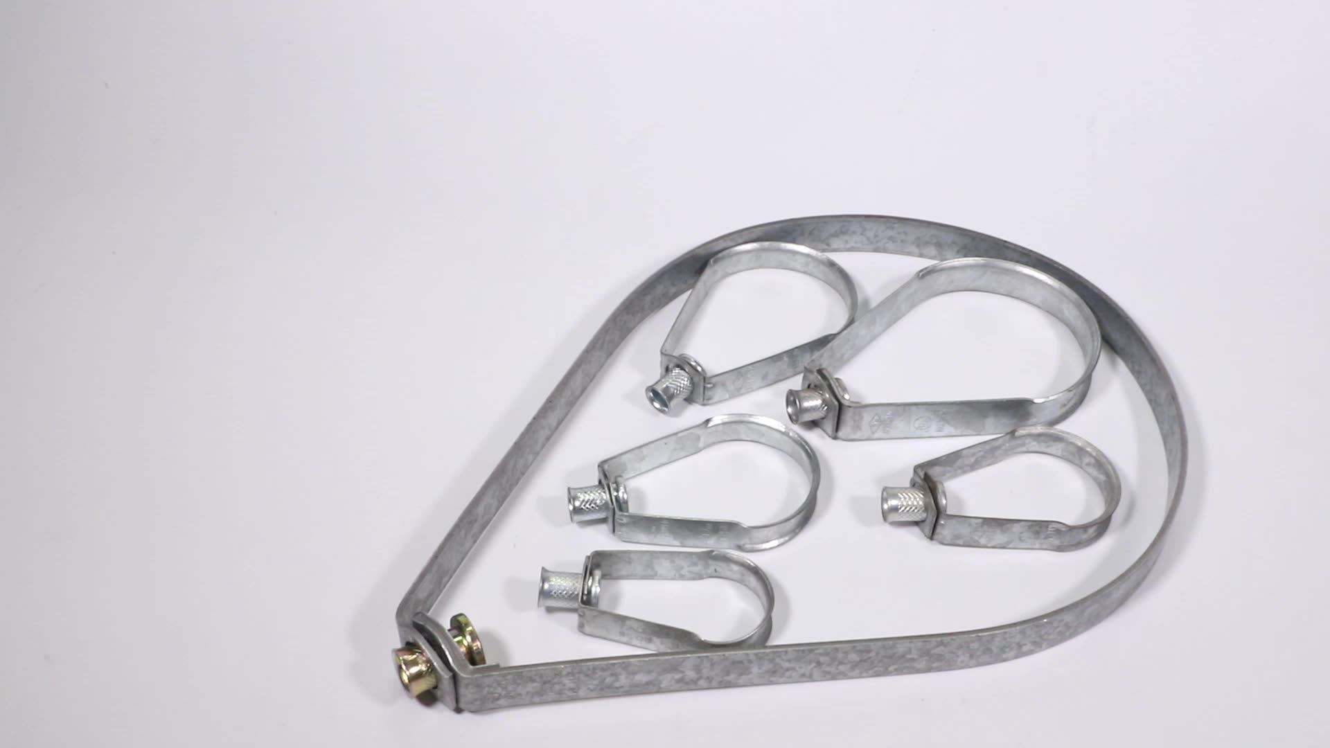 3 Inch Dn80 Standard Duty Galvanized Steel Loop Hanger Sprinkler Pipe Supports And Hangers