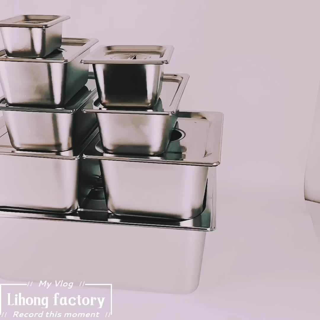 Full Size Stainless Steel Gastronorm Buffet Food Container Gn Pan For