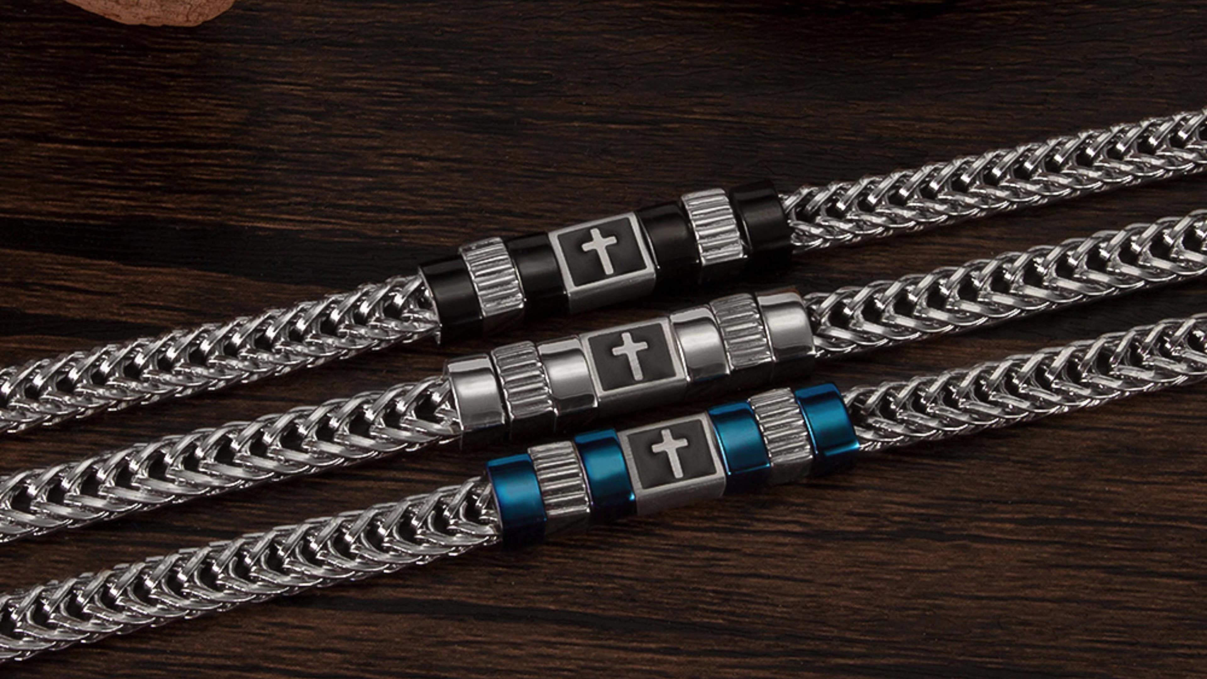 Accessories Jewelry Stainless Steel Cuban Chain Bracelet Bangle