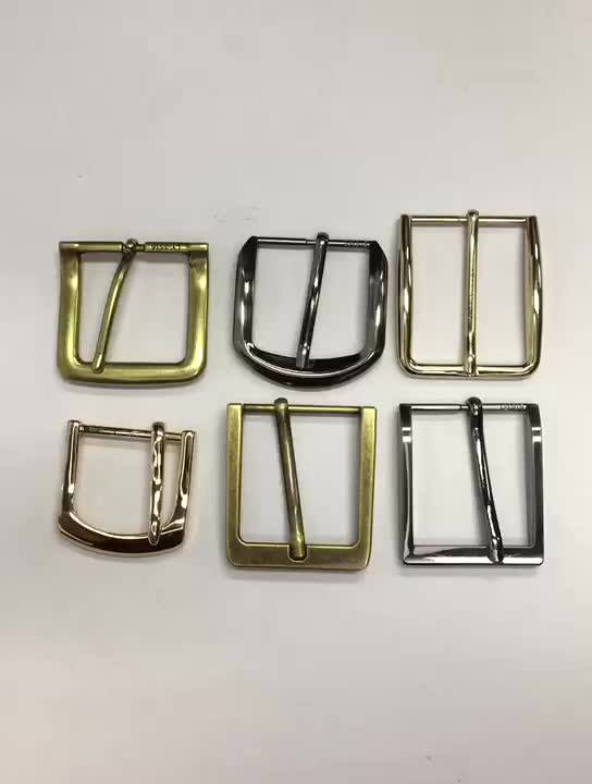 China Supplier Customized Cheap Blank Solid Brass 40mm Pin Belt Buckles