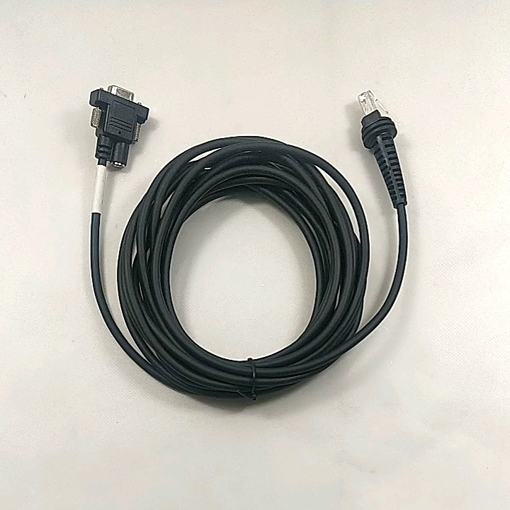5m Black Rj45 10p 10c To Rs232 Db9 Line Pos Terminal Barcode Scanner