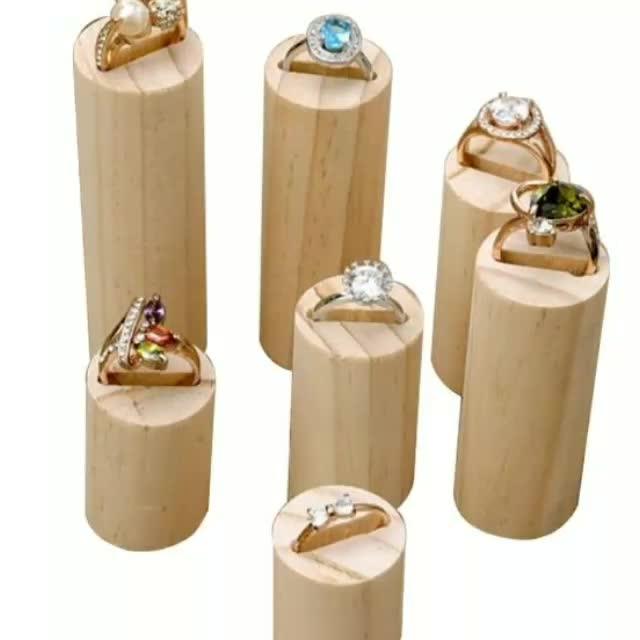 Handmade Wood Jewelry Display Set Ring Holder Buy Wood Ring Organizer