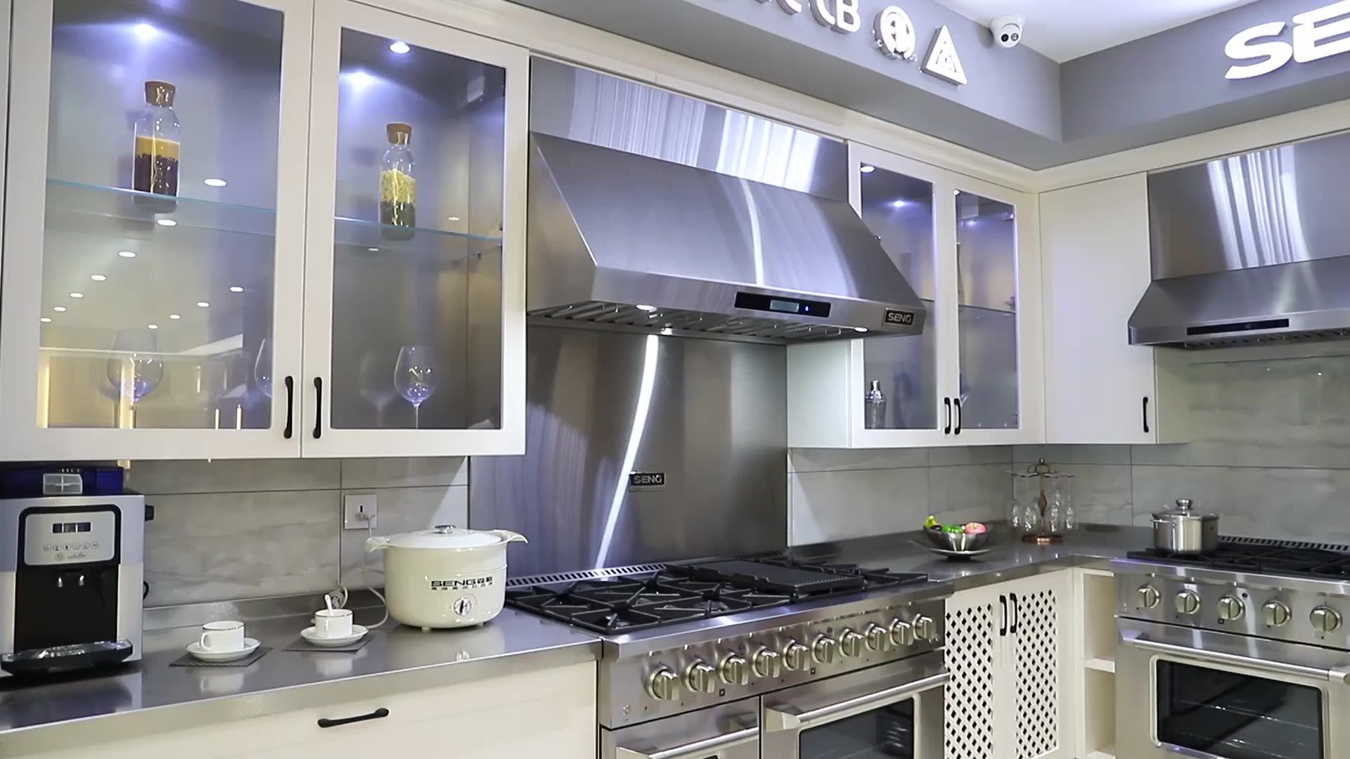 Seng Kitchen Ranges 8 Burner Gas Stainless Steel Stove Free Standing Baking Oven Buy Free