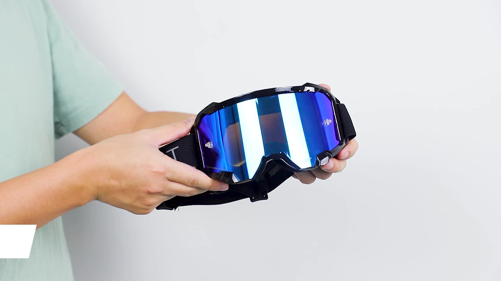 Oem Custom Laminated Tear Offs Mx Motocross Goggles Antifog Uv