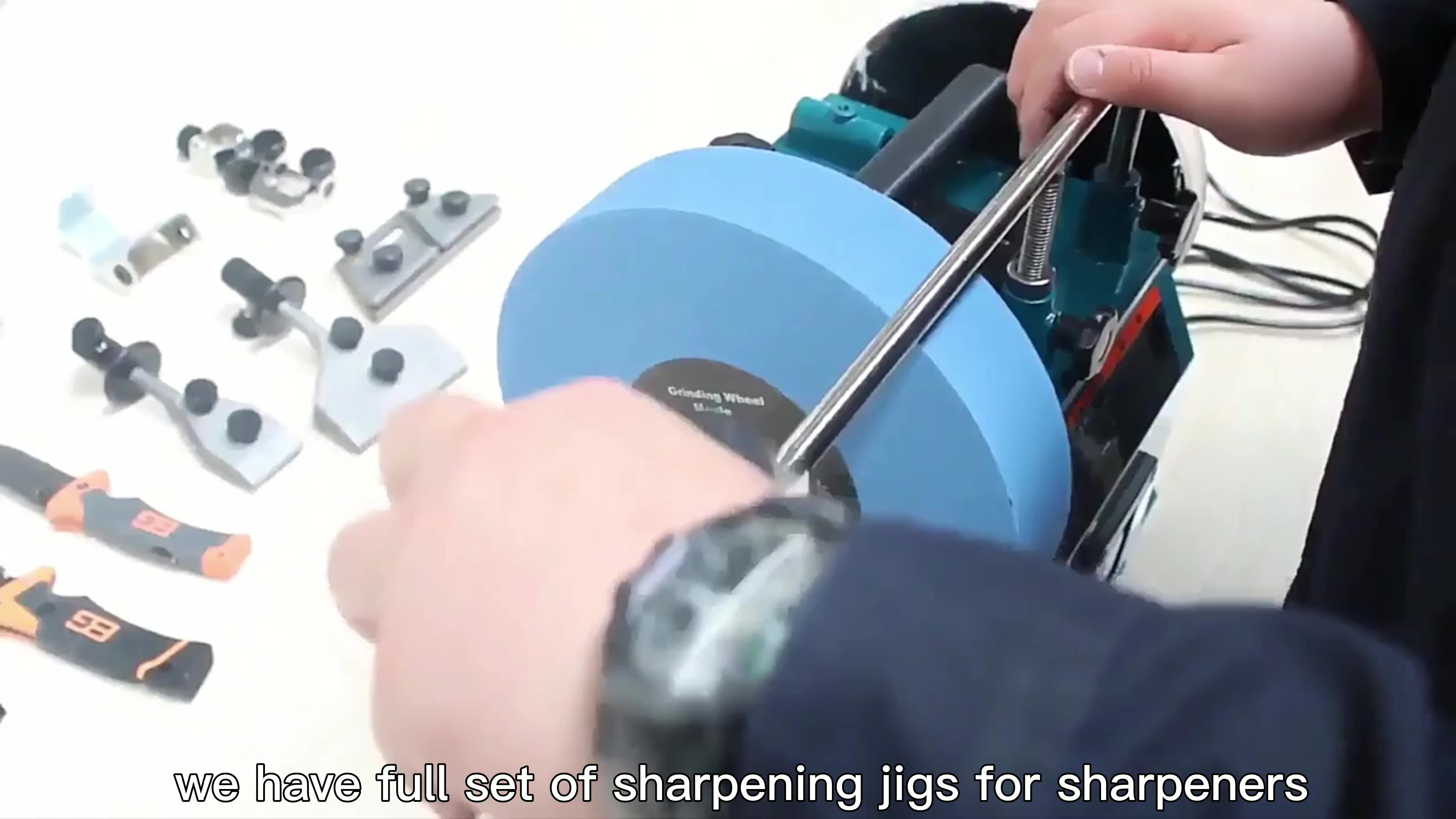 180w Low Speed Wet Stone Knife Sharpener Machine Bench Sharpening