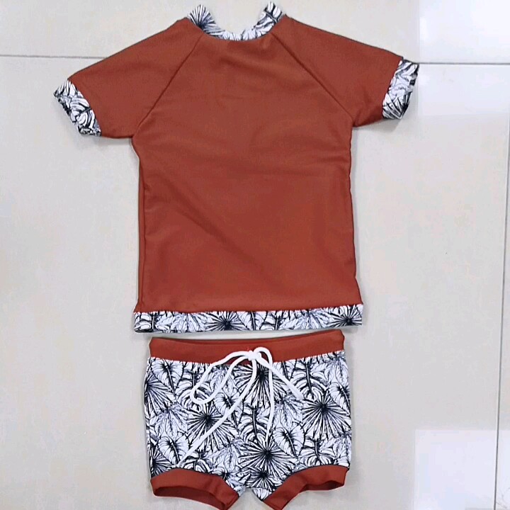 Crazybuy Baby Boys Rash Guard Vest One Pieces Suit Swimsuit Swimwear