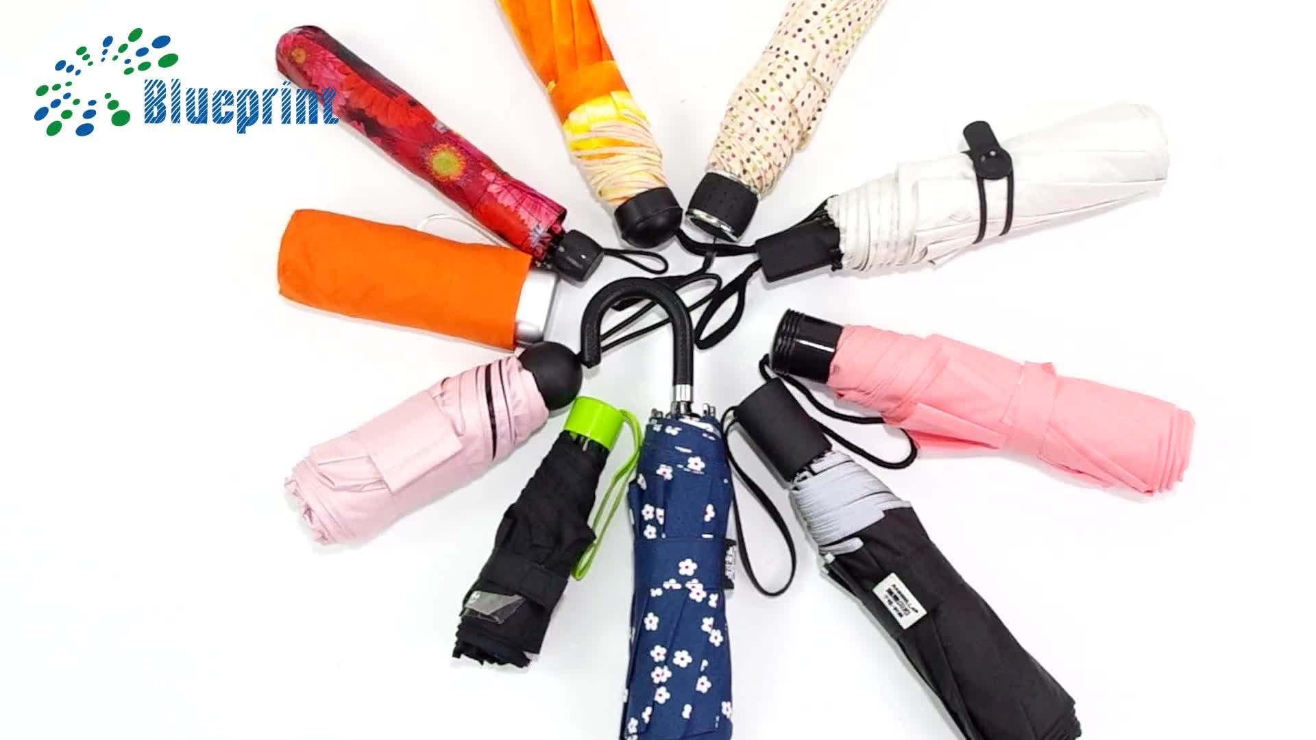 Cheap 21inch Manual Travel Umbrella 3 Fold Promotion Buy Cheap