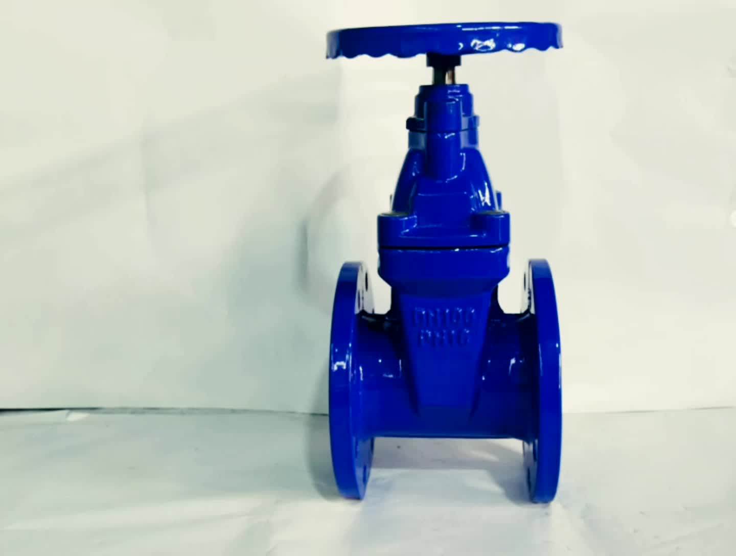 Din F4 Dn100 Pn16 Epoxy Coating Square Underground Nut Gate Valve Metal