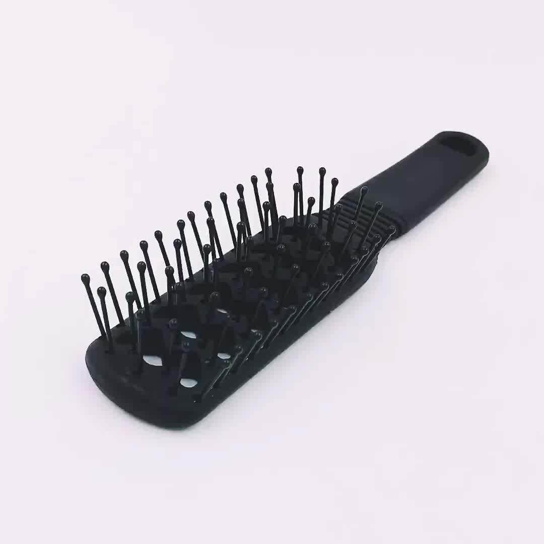 Small Detangle Vent Brush Tangle Ball Tipped Nylon Pins Massage Plastic