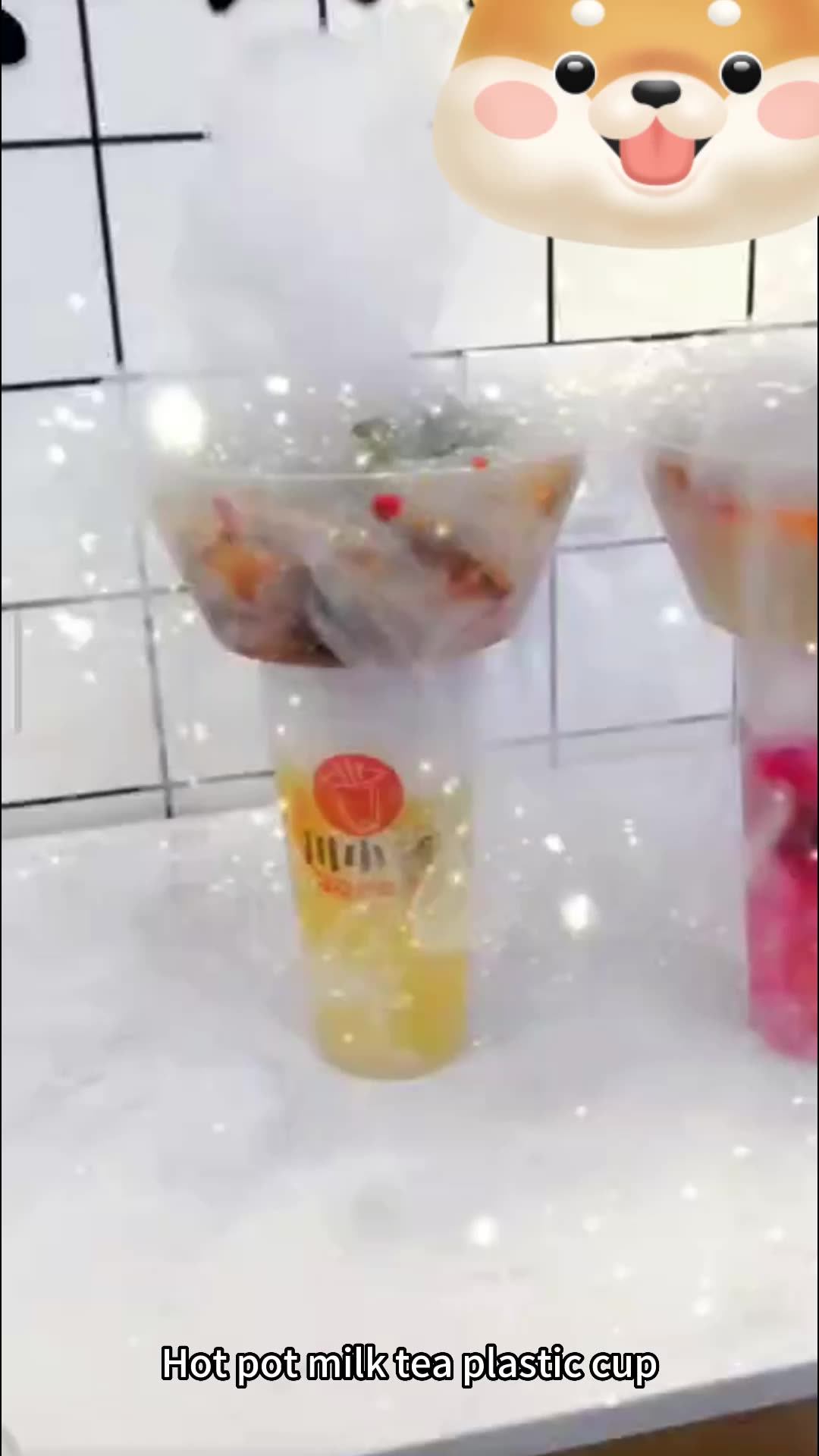 Tik Tok Stadium Tumbler Disposable 12oz 16oz 24oz 32oz Pp Colorful