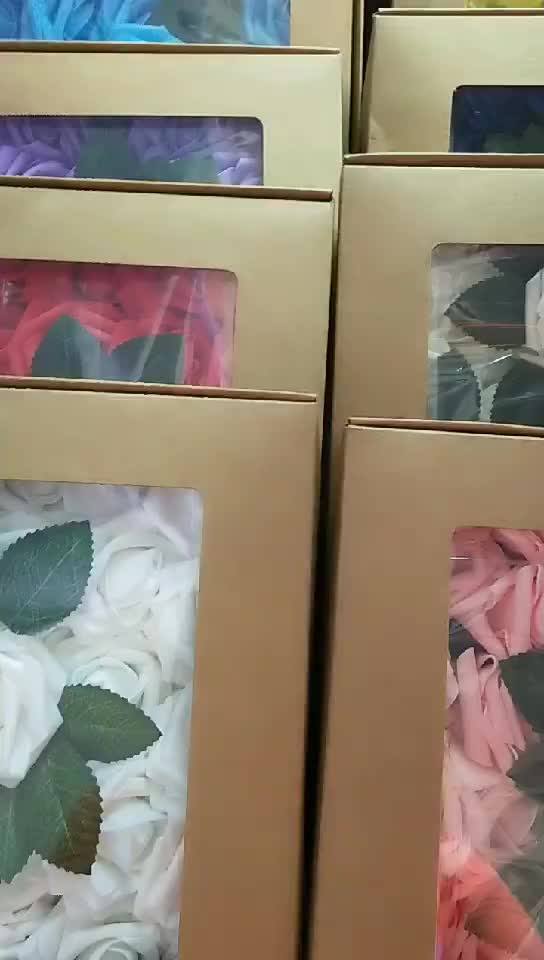 F1119 Wholesale Cheap Small Floral Foam Rose Flower Arrangement For