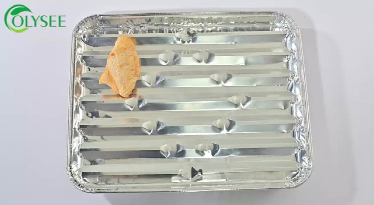 Disposable Aluminium Foil Bbq Grill Tray /aluminum Foil Broiler Pan