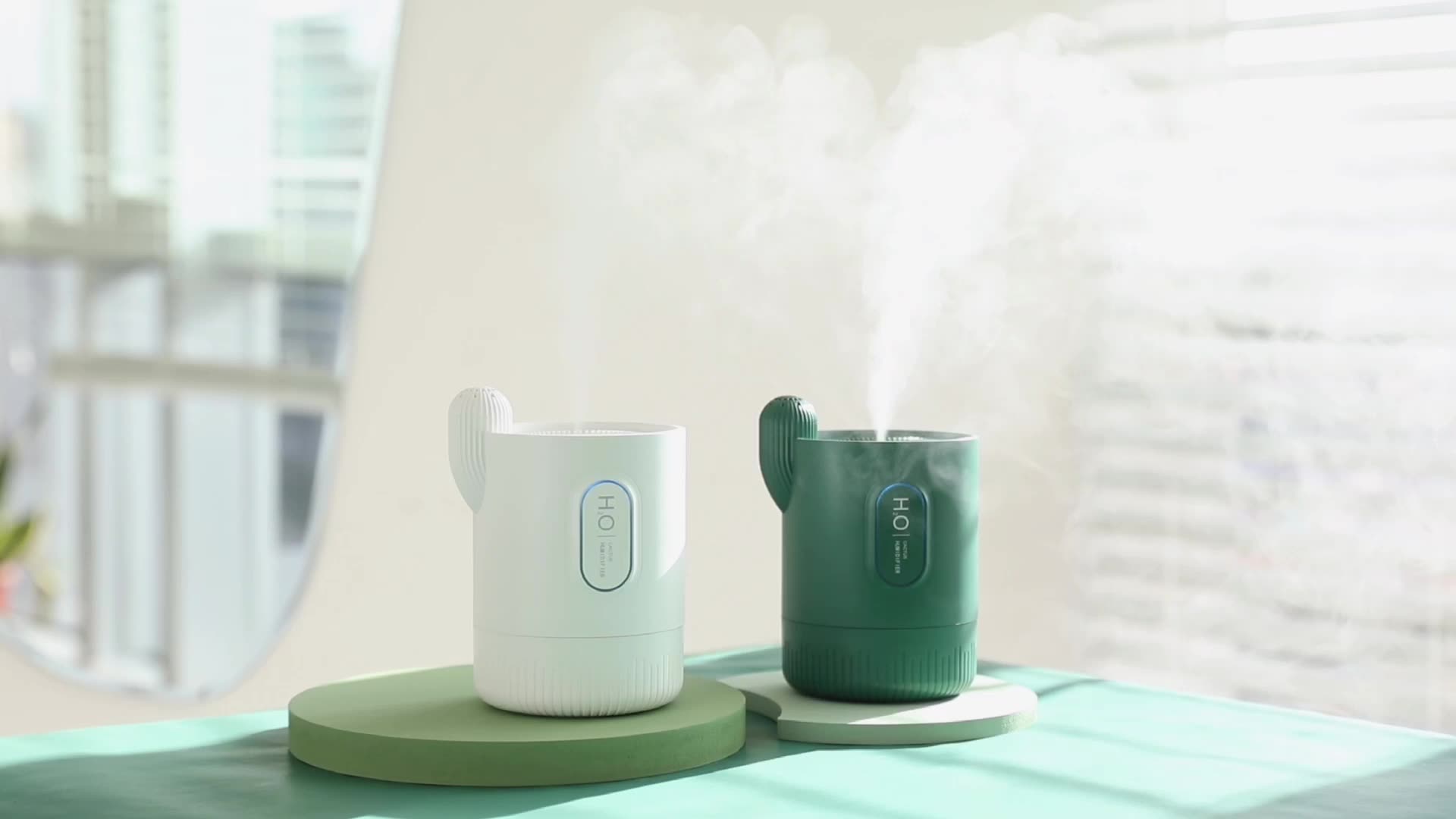 Kinscoter Essential Oil Diffuser Rechargeable Changing Aromatherapy