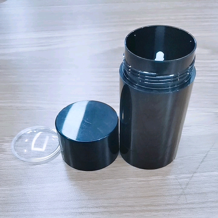 Wholesale Empty Round Twist Up Cosmetic Twist Stick 15ml 30ml 50ml 75ml White Black Deodorant