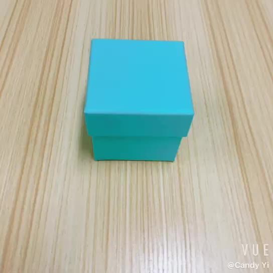 Custom Square Pu Leather Green Diamond Ring Box For Wedding Buy