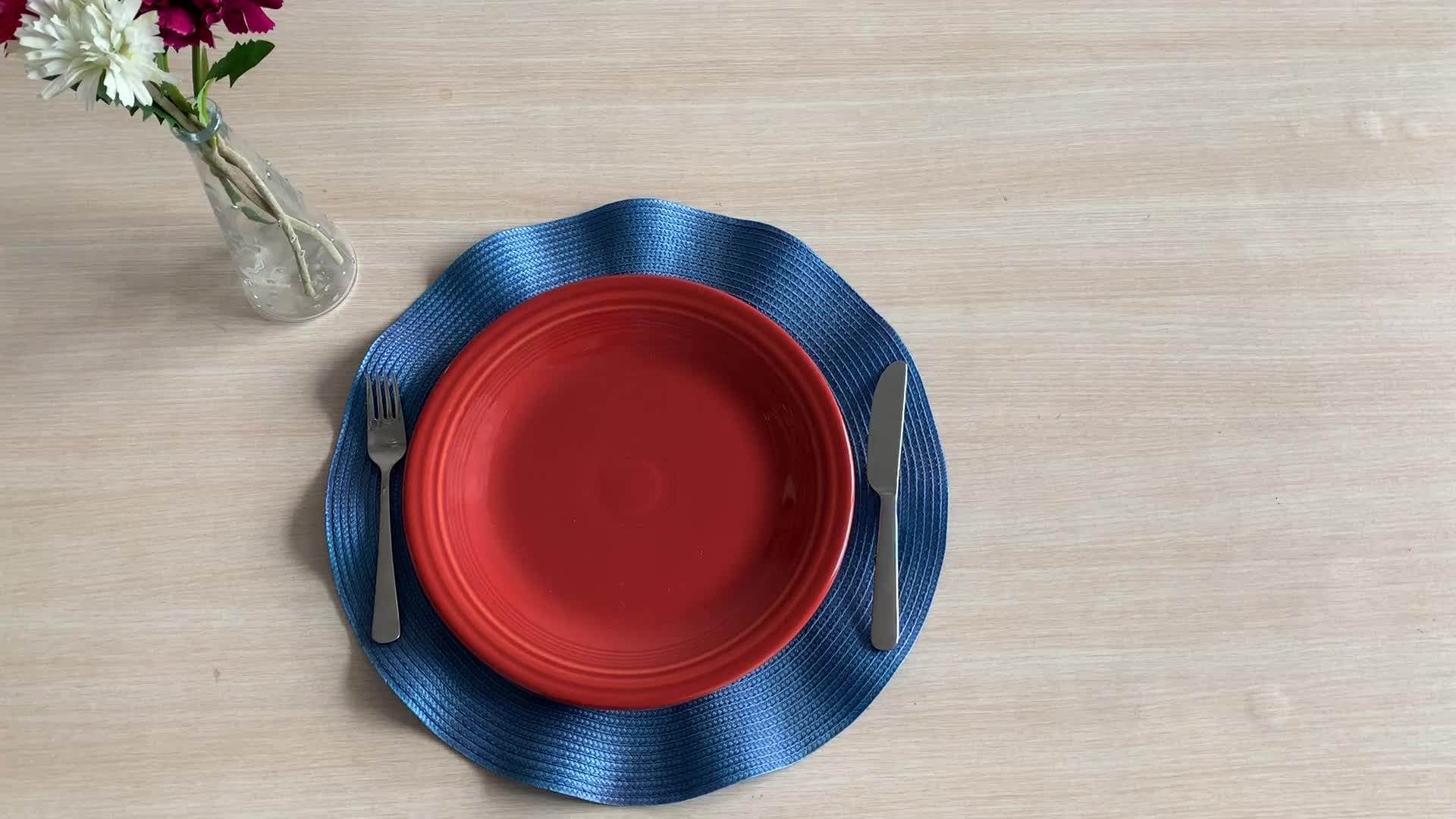 Unusual Weave Mesh Custom Decorative Dining Table Place Mats Placemats