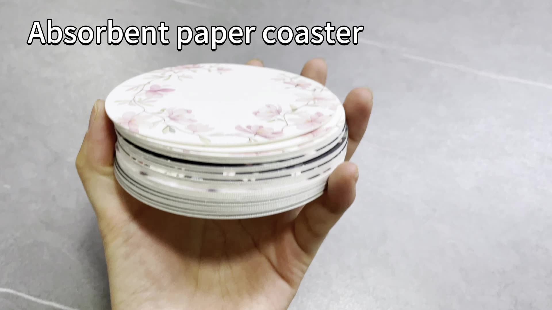 Wholesale Custom Printed Round Cheap Hotel Cardboard Absorbent Paper