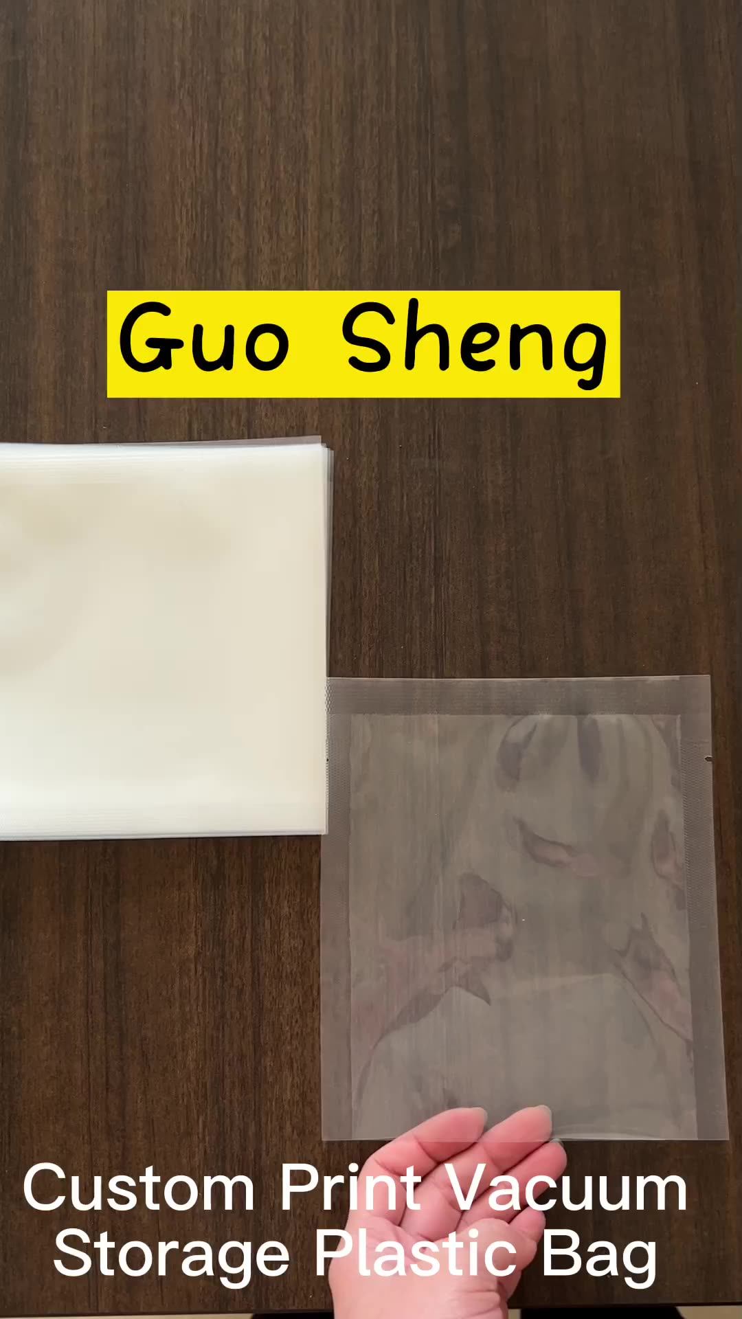 Biodegradable High Barrier Property Plastic Vacuum Food Seal Bags 50