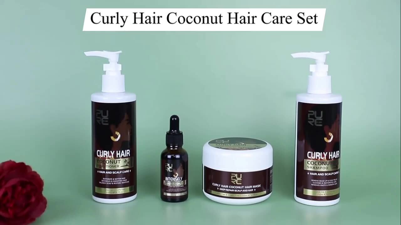 あなた自身のブランドの黒人女性アフリカンアフロヘアケアココナッツ