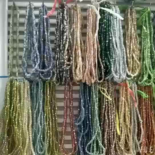 Yiwu Cheap Faceted Lampwork Glass Beads Crystal Rondelle Beads Decorative Beads For Clothes